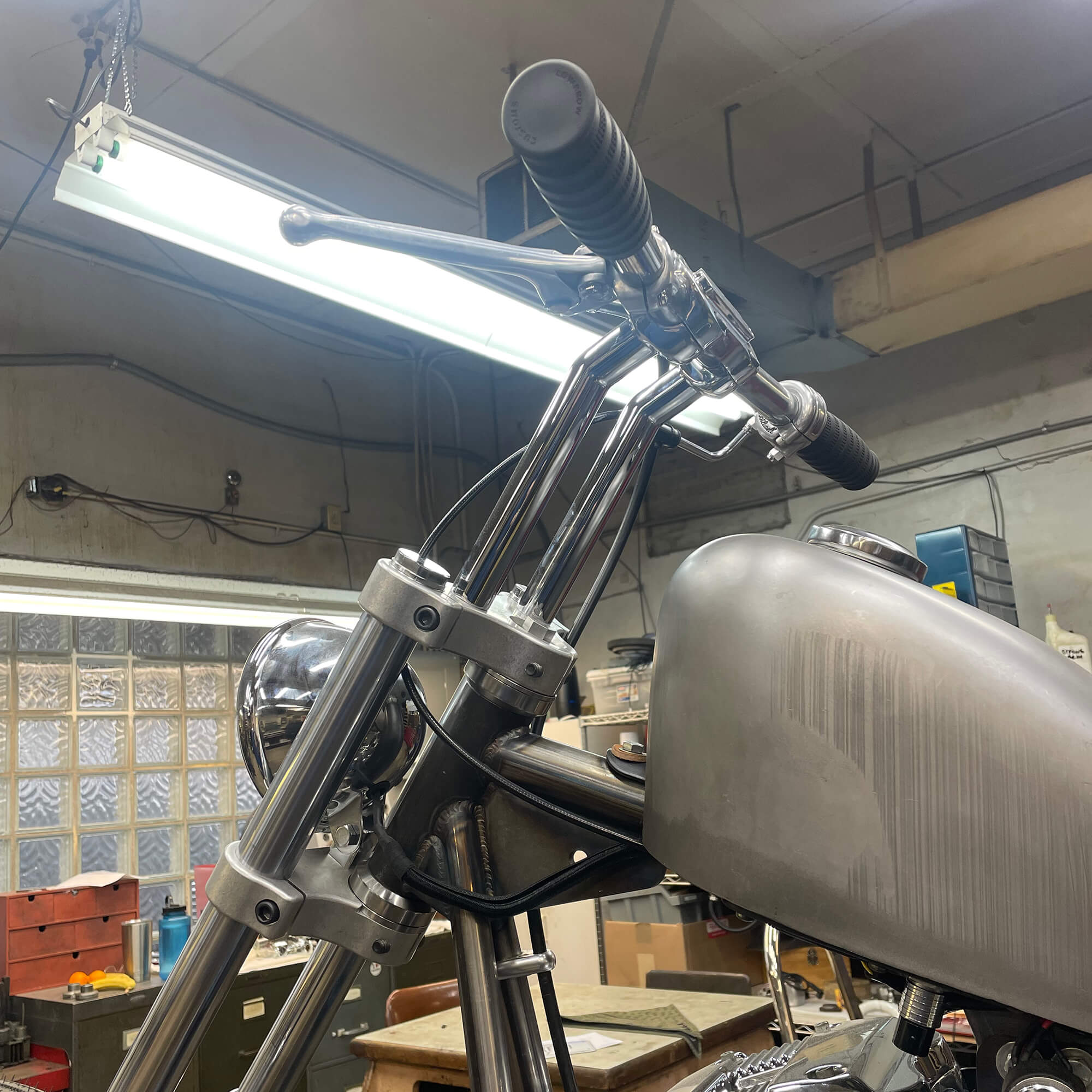 Cycle Standard 8-1/2 inch Pullback Handlebar Riser Set - Chrome ...