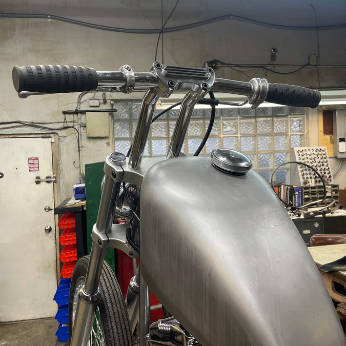 Cycle Standard 8-1/2 inch Pullback Handlebar Riser Set - Chrome ...