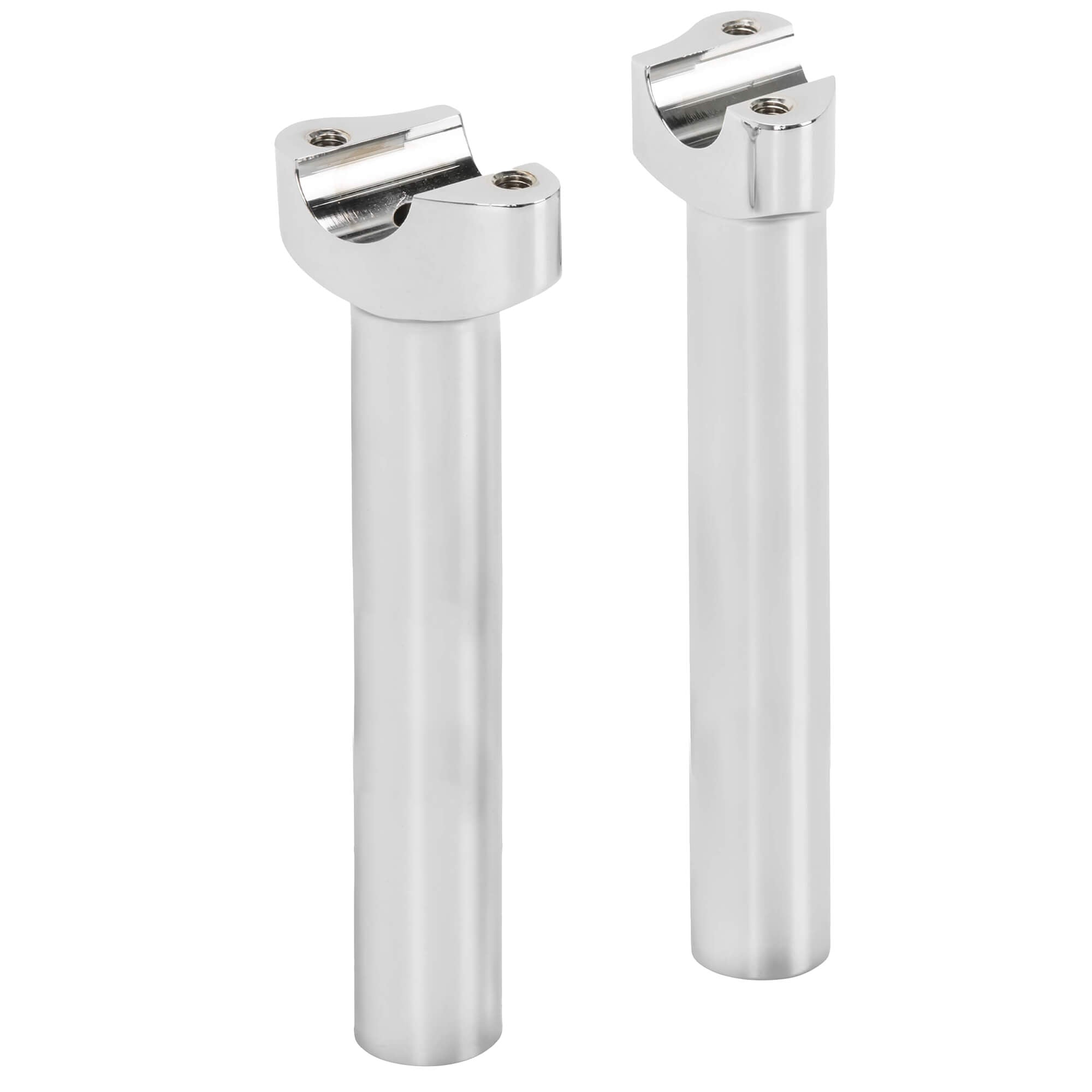 8 Inch Riser Kit Cycle Standard 8 inch Forged Aluminum Handlebar Risers - Chrome ...