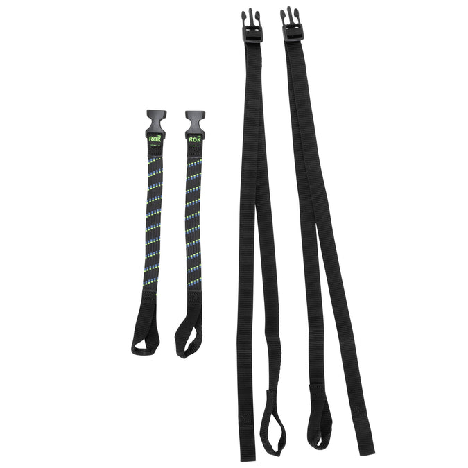 The Ultimate Adjustable Cargo Straps - 12"-42" x 5/8" - Black/Blue/Green