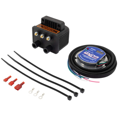 2000I PC Programmable Electronic Ignition Kit for Harley-Davidsons - Includes Module and DC-6-5 Twin Fire II Mini Coil