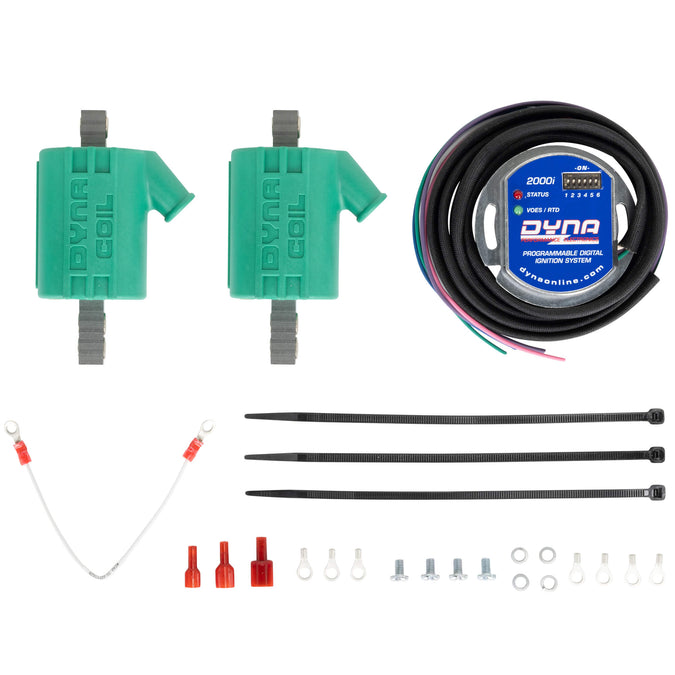 2000I PC Programmable Electronic Ignition Kit for Harley-Davidsons - Includes Module and Pair DC3-1 Coils