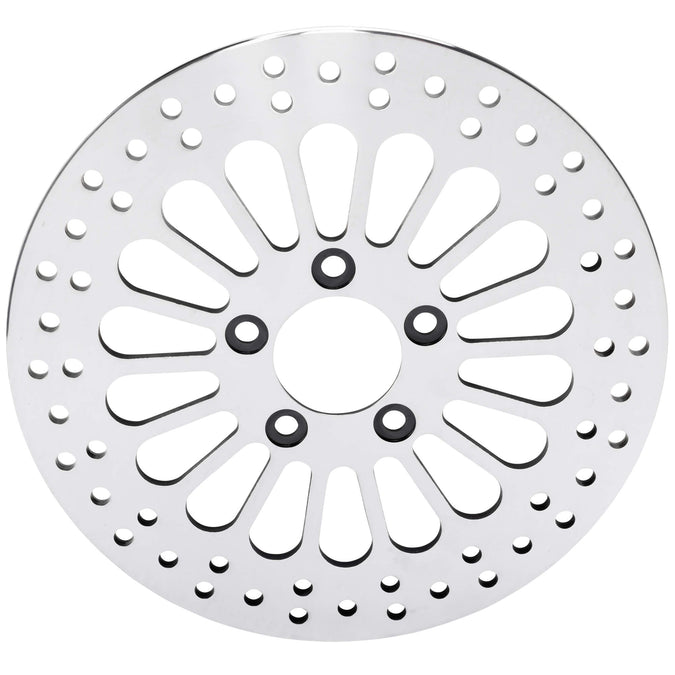 18 Spoke Stainless Steel Brake Rotor - 11.5 inches - Rear - Replaces Harley OEM# 41789-92/41797-00