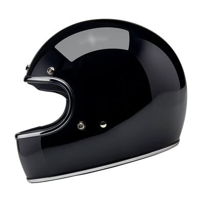 Gringo DOT/ECE R22.06 Approved Full Face Helmet - Gloss Black