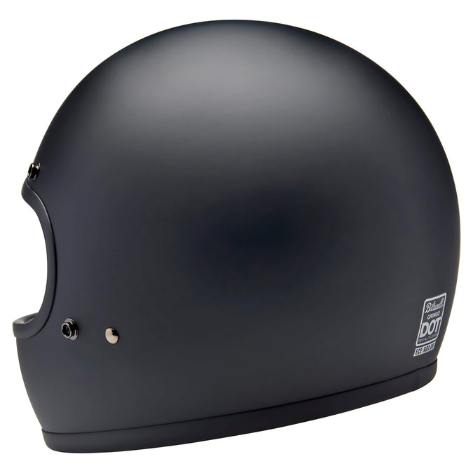 Gringo DOT/ECE R22.06 Approved Full Face Helmet - Flat Black