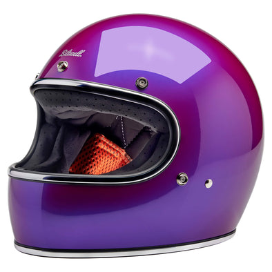 Gringo DOT/ECE R22.06 Approved Full Face Helmet - Metallic Grape