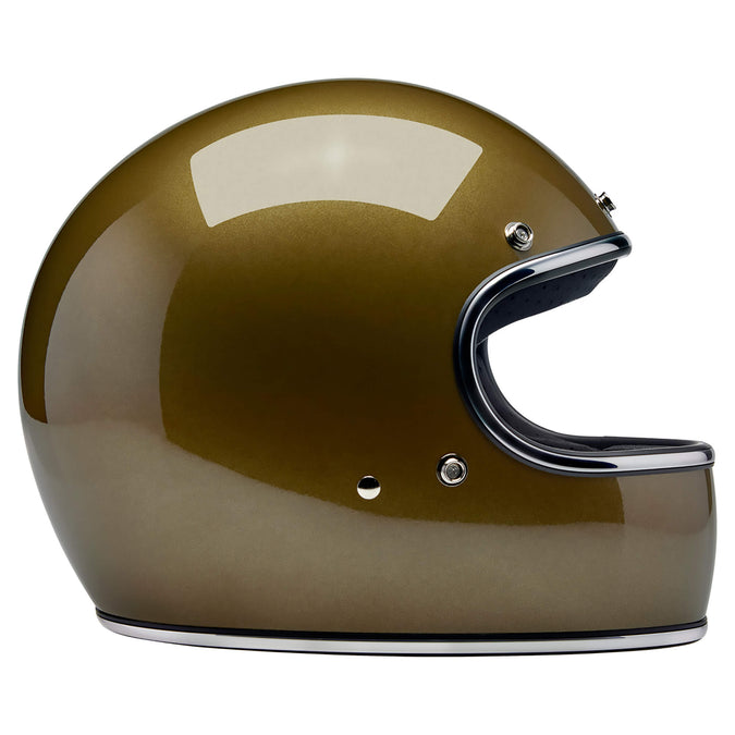 Gringo DOT/ECE R22.06 Approved Full Face Helmet - Ugly Gold Metallic