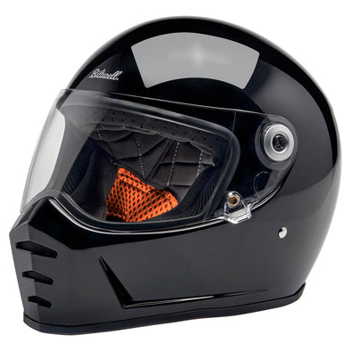 Lane Splitter DOT/ECE R22.06 Approved Full Face Helmet - Gloss Black