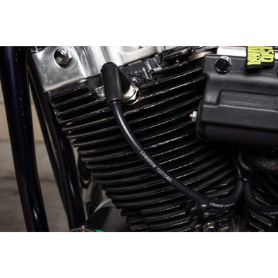 Lowbrow Customs Spark Plug Wire Set 1982-1994 Harley FXR and Gasbox Ironhead & Big Twin Top Motor Mounts