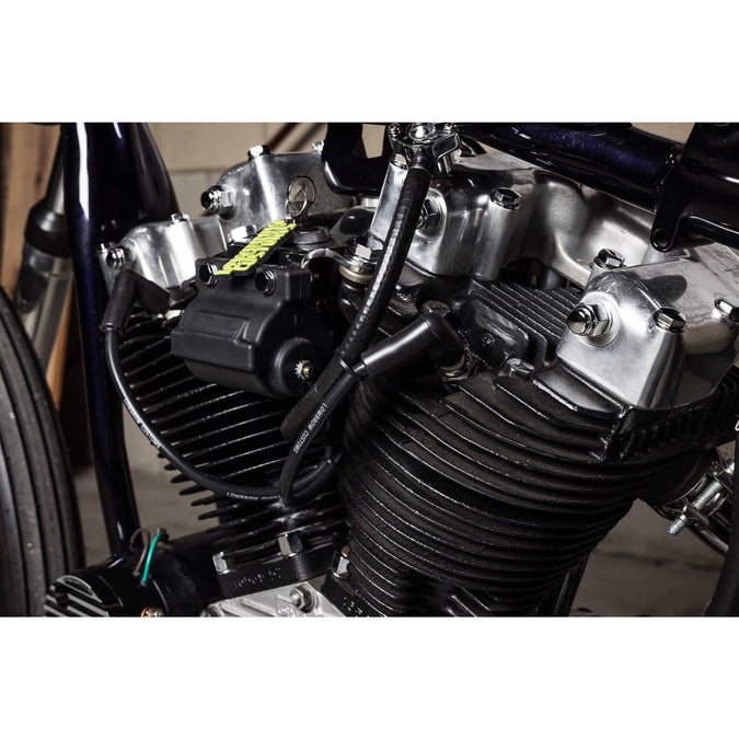 Lowbrow Customs Spark Plug Wire Set 1982-1994 Harley FXR and Gasbox Ironhead & Big Twin Top Motor Mounts