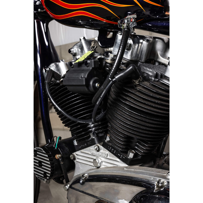Lowbrow Customs Spark Plug Wire Set 1982-1994 Harley FXR and Gasbox Ironhead & Big Twin Top Motor Mounts