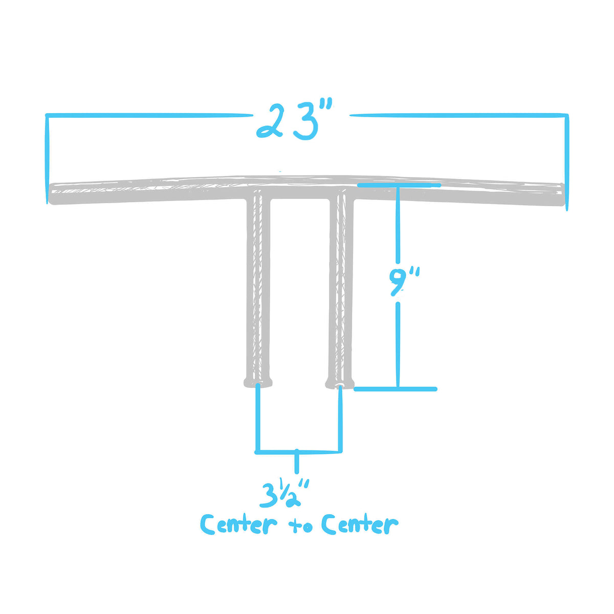 8in Rise Bars Airspeed Cycles T-Bar Handlebars - 8 inch Rise - 1 inch - Stainless ...