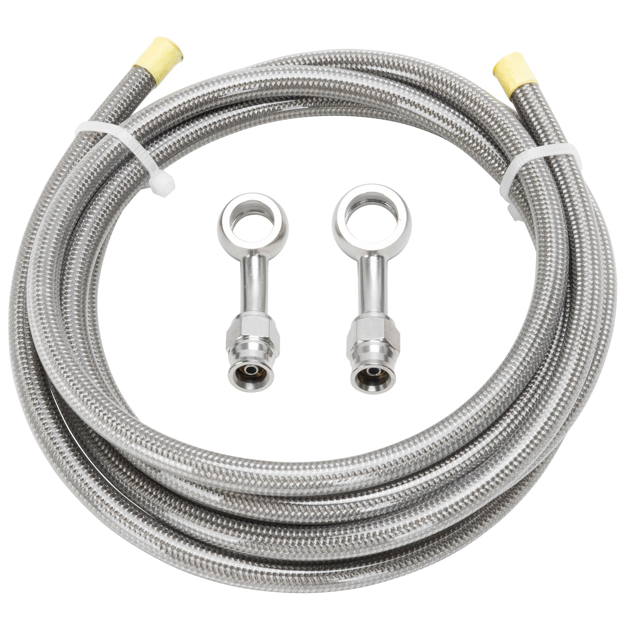 Compression Brake Line Cycle Standard Braided Stainless Cut-To-Length Compression Brake Line ...