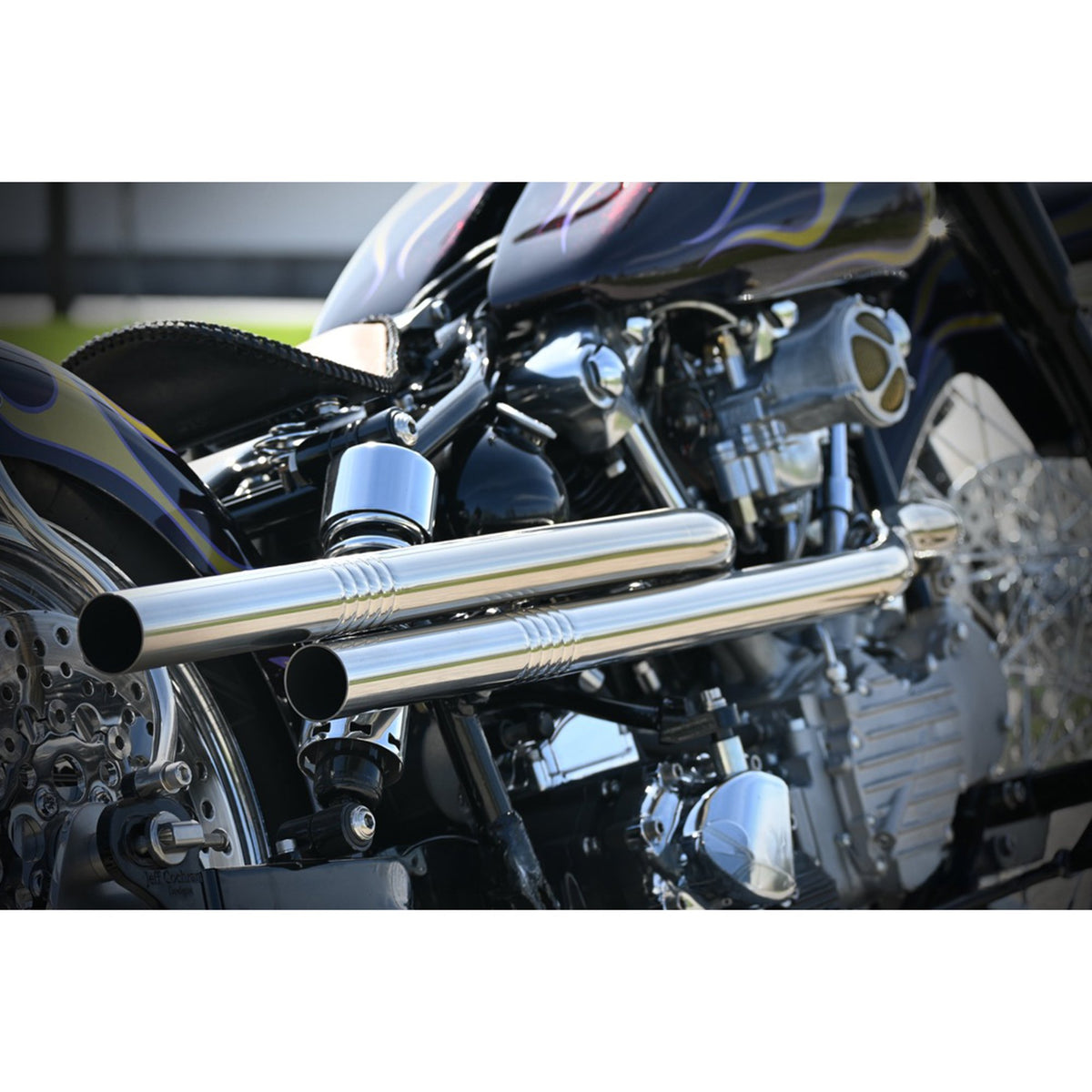 Bare Knuckle Performance 1.75 inch Ripple Exhaust Pipe - Mild Steel ...