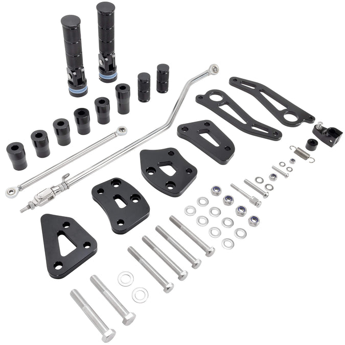 Forward Control Kit 2004-2013 Harley-Davidson Sportsters - Black Anodized