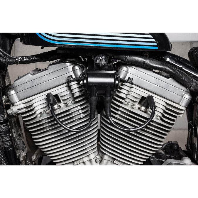 Spark Plug Wire Set For Use With Gasbox 1986-2003 Sportster Top Motor Mounts with Coil Relocation