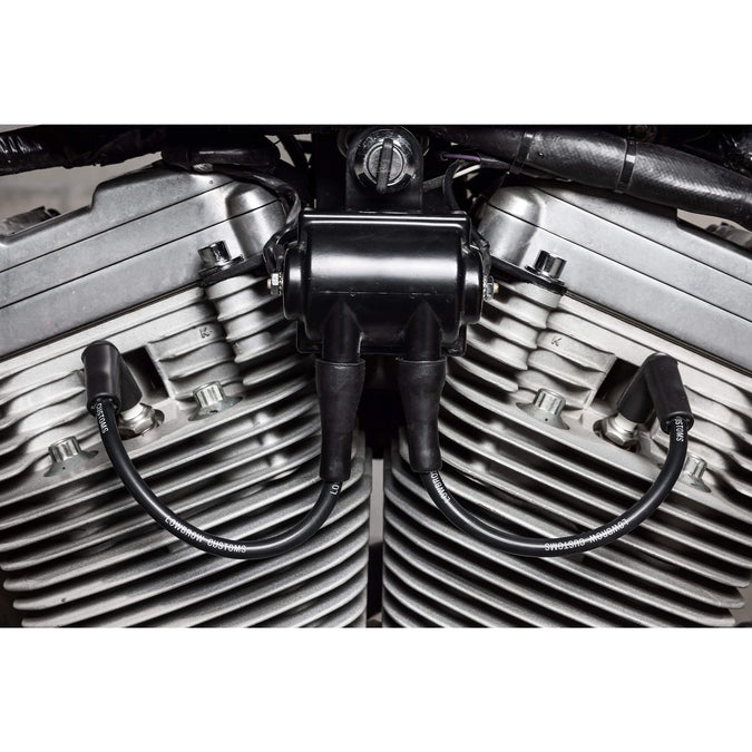 Spark Plug Wire Set For Use With Gasbox 1986-2003 Sportster Top Motor Mounts with Coil Relocation