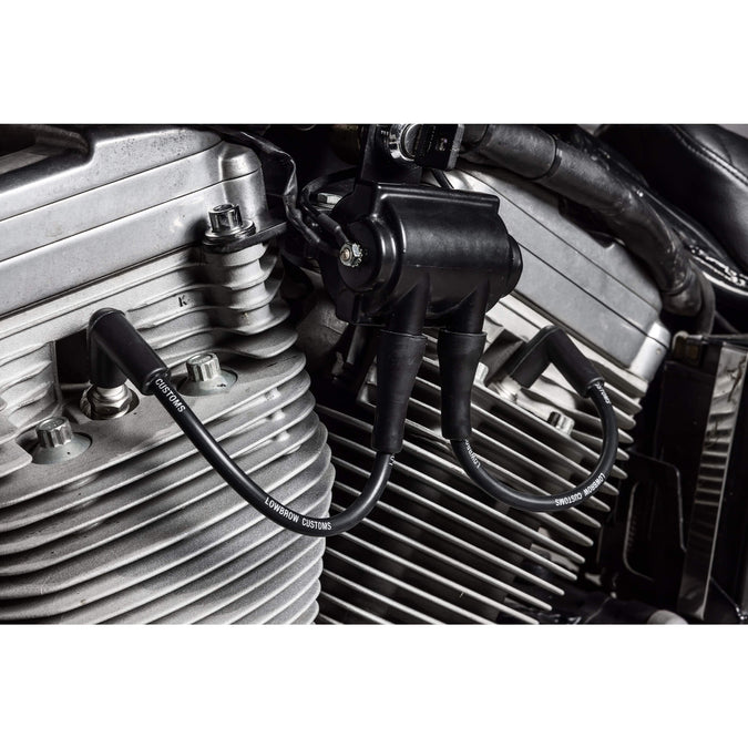Spark Plug Wire Set For Use With Gasbox 1986-2003 Sportster Top Motor Mounts with Coil Relocation