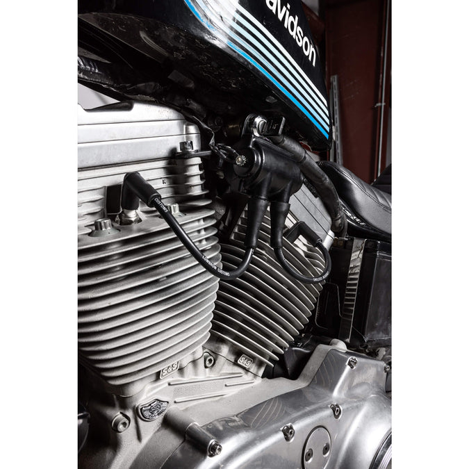 Spark Plug Wire Set For Use With Gasbox 1986-2003 Sportster Top Motor Mounts with Coil Relocation