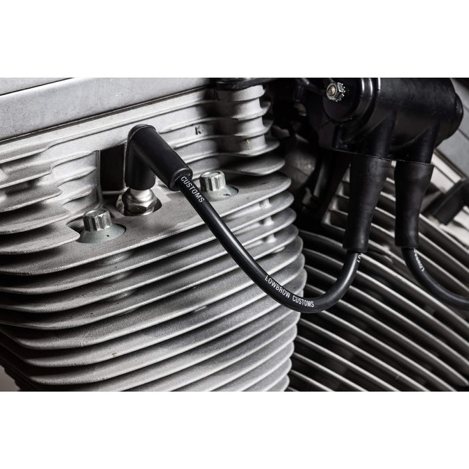Spark Plug Wire Set For Use With Gasbox 1986-2003 Sportster Top Motor Mounts with Coil Relocation