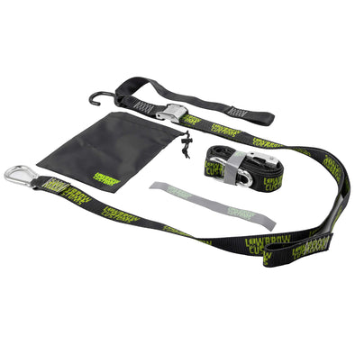 Deluxe Lowbrow Customs Cam Tie-Downs With Soft Straps and Storage Bag