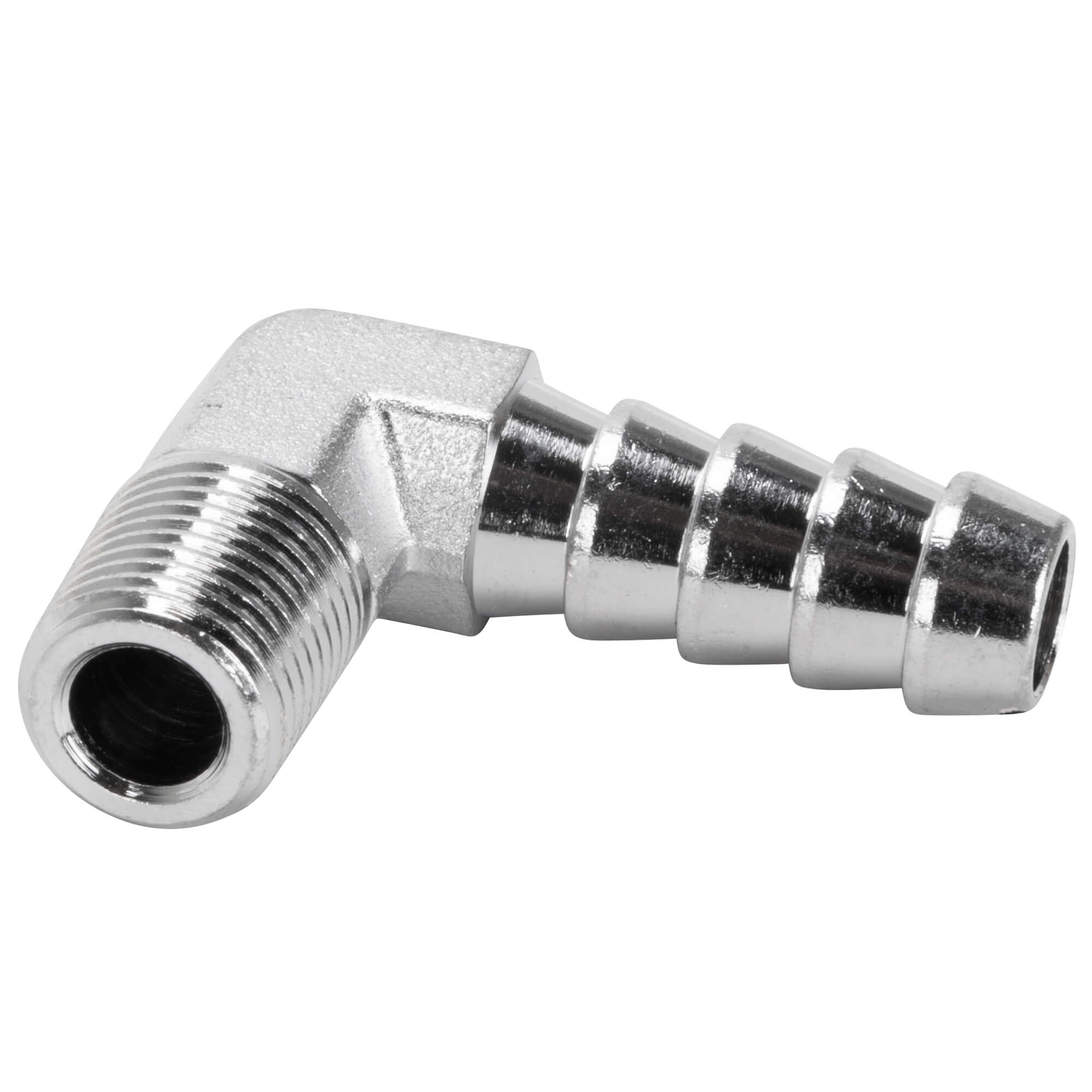 3/8” NPT Male To 5/16” Barb 90° Elbow Push-On Hose Fitting Adapter – T7Design