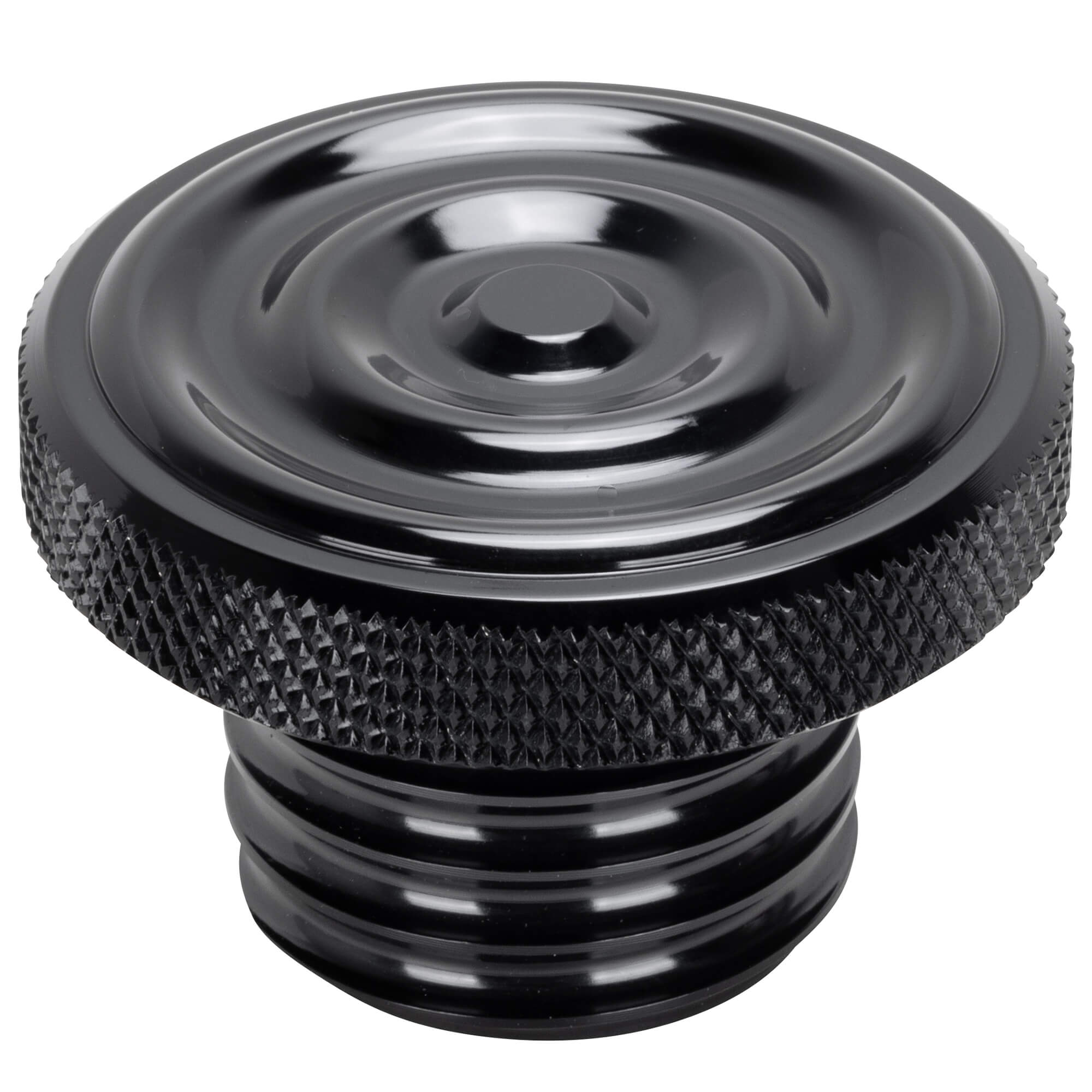 Solid Custom Rippled Screw-In Billet Gas Cap for 1996 later