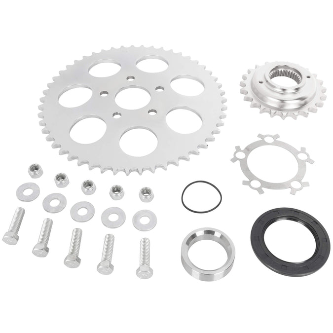 Belt To Chain Conversion Kit 1984-1994 Harley-Davidson Softail - Chrome Sprocket