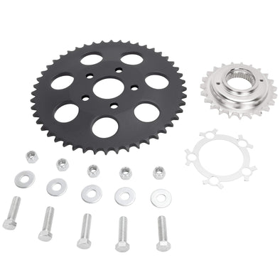 Belt To Chain Conversion Kit 1995-1999 Harley-Davidson Softail - Black Sprocket
