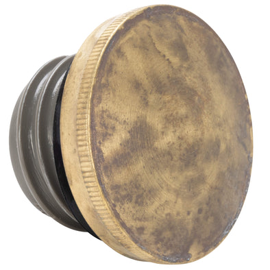 Domed Screw-In Gas Cap for Harley-Davidson 1996 & Later - Antique Brass