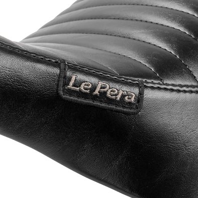 Bare Bones Solo Seat - Pleated - fits 1984-1999 Harley-Davidson Softail