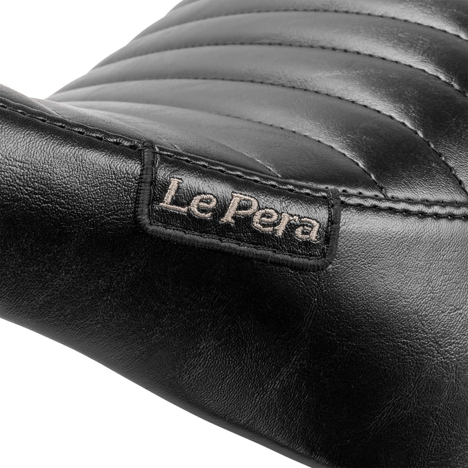 Bare Bones Solo Seat - Pleated - fits 1984-1999 Harley-Davidson Softail