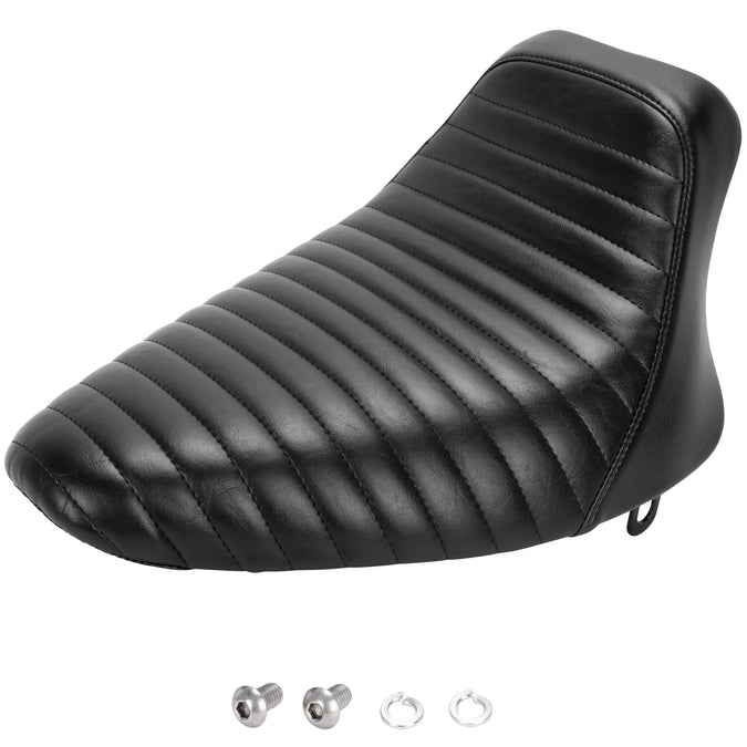 Bare Bones Solo Seat - Pleated - fits 1984-1999 Harley-Davidson Softail