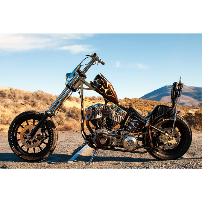 Midway Mid Controls 1970-1984 Harley-Davidson Shovelhead 1984-1999 Evo - Chrome