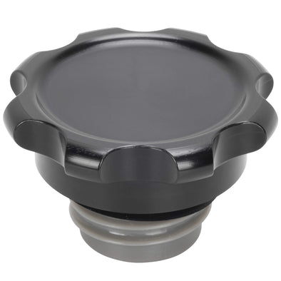 Black Domed Slim Screw-In Harley Style Gas Cap – Fits Softail Sportster Shovelhead FX