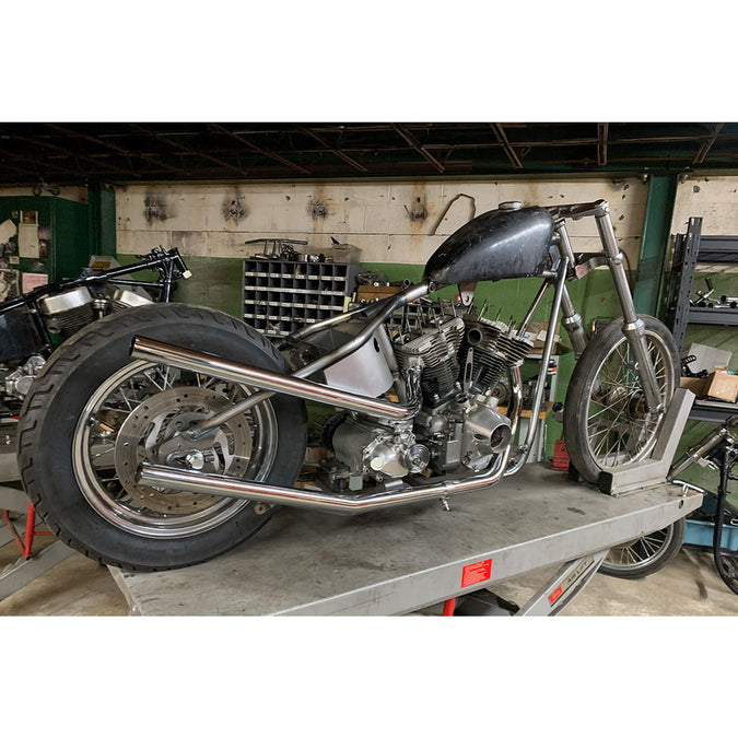 Upswept Exhaust Pipe Set for 1970-1984 Harley-Davidson Shovelhead Rigid Applications