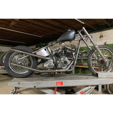 Upswept Exhaust Pipe Set for 1970-1984 Harley-Davidson Shovelhead Rigid Applications