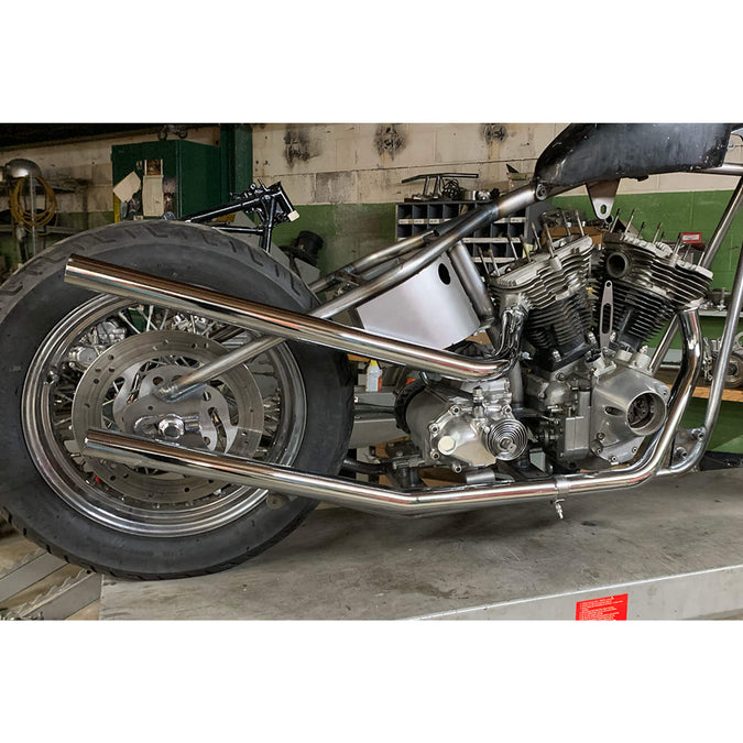 Upswept Exhaust Pipe Set for 1970-1984 Harley-Davidson Shovelhead Rigid Applications