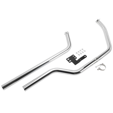 Upswept Shotgun Exhaust Pipe Set for 1970-1984 Harley-Davidson Shovelhead Rigid Applications