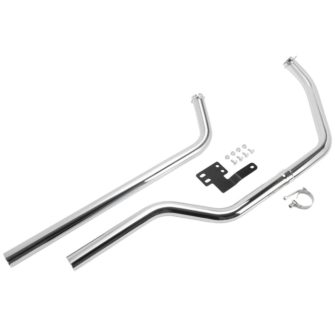 Upswept Shotgun Exhaust Pipe Set for 1970-1984 Harley-Davidson Shovelhead Rigid Applications