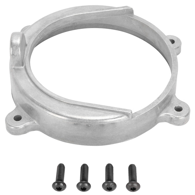 Cast Alternator Shroud Cover for Open Belt Drives fits 1970-2006 Harley-Davidson Big Twins - Raw Finish