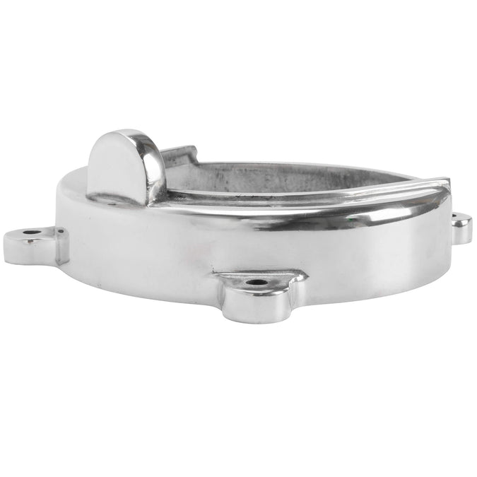 Cast Alternator Shroud Cover for Open Belt Drives fits 1970-2006 Harley-Davidson Big Twins - Polished