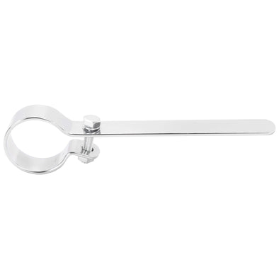 Long Exhaust Muffler P-Clamp Set - 1-3/4 inch - Chrome