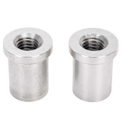 Handlebar Stainless Steel Riser Bungs 1/2-13 Threaded - 2 pack