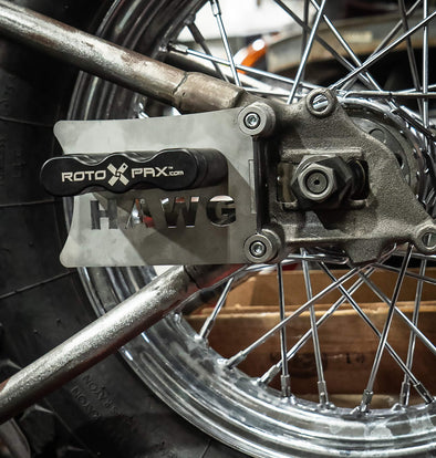 RotoPax Fuel Can Mount For Harley Davidson Cast Knucklehead/Panhead Axle Plates