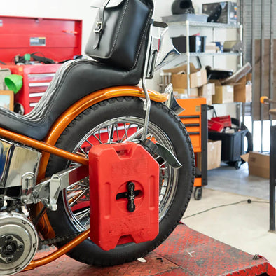 RotoPax Fuel Can Mount For Harley Davidson Cast Knucklehead/Panhead Axle Plates