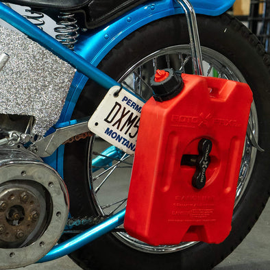 RotoPax Fuel Can Mount For Harley Davidson Cast Knucklehead/Panhead Axle Plates