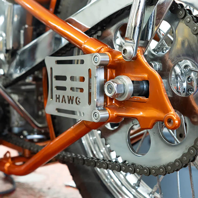 RotoPax Fuel Can Mount For Harley Davidson Cast Knucklehead/Panhead Axle Plates