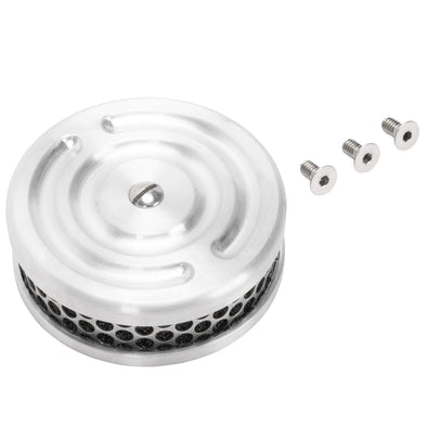 Swirl 4" Air Cleaner S&S Super E/G Carburetor - Brushed Aluminum