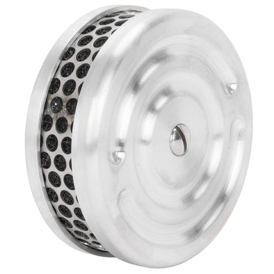 Swirl 4" Air Cleaner S&S Super E/G Carburetor - Brushed Aluminum